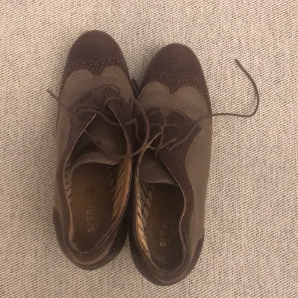Sperry oxford style booties